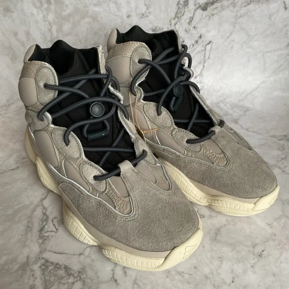 adidas gazelle silver green womens Yeezy Adidas 500 High Mist Stone Sneakers – Boutique LUC.S